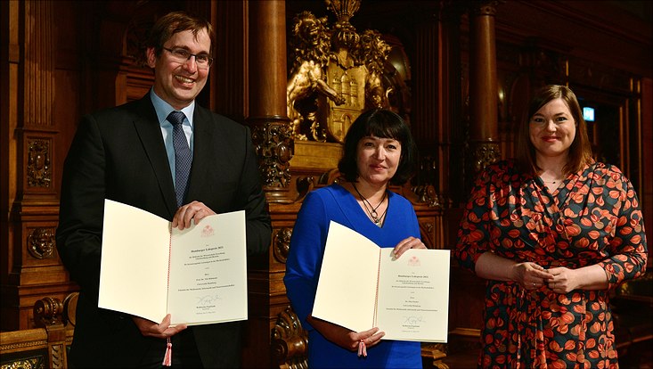 Preisverleihung Hamburger Lehrpreis Böhmann und Fischer