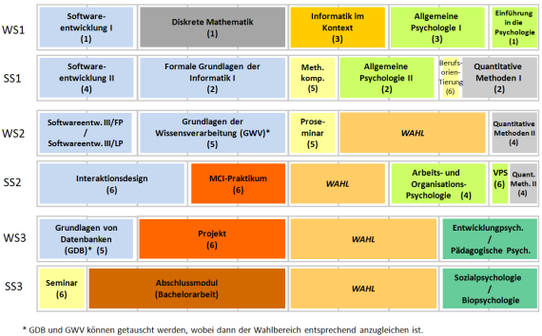 Studienplan B.Sc. MCI - Studienstart  2009-2011 